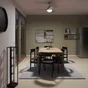 Ventilateur de plafond avec éclairage, INSPIRE Tokyo, argent
