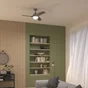 Ventilateur de plafond avec éclairage, INSPIRE Aruba, argent