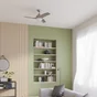 Ventilateur de plafond avec éclairage, INSPIRE Aruba, argent