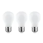 Lot de 3 ampoules led à filament standard, E27, 1521Lm 7.2W=100W, 6500K, Classe A, LEXMAN