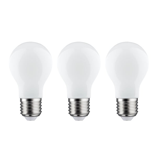 Lot de 3 ampoules led à filament standard, E27, 1521Lm 7.2W=100W, 6500K, Classe A, LEXMAN