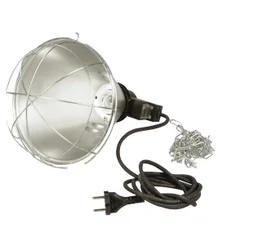Support lampe infrarouge inox economiseur ipx4 175w câble 2,5m chaine 2m