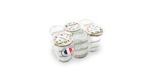 Lot de 6 confituriers 385 ml couvercle décore LE PRATIQUE diam. 82mm