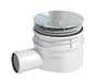 Bonde capot extra-plate horizontale pour receveur de douche diam. 90 mm h. 85 mm en inox, EQUATION