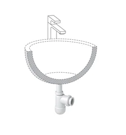 "Siphon pour lavabo recyclé Diam.1"" 1/2 (40mm), EQUATION"