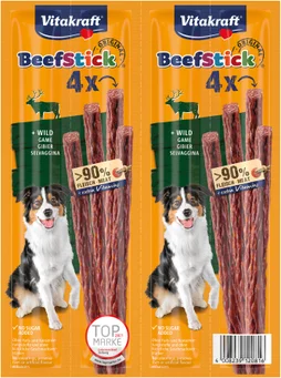 Lot de 4 friandises pour chien VITAKRAFT Beef-Stick gibier