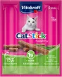 Lot de 3 friandises pour chat VITAKRAFT Stick mini poulet + herbe à chat
