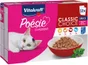 Lot de 12 pâtées pour chat VITAKRAFT Poésie classique, sauce viandes et poissons, multipack 85 g