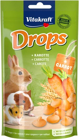 Friandise rongeur drops a la carotte 75g VITAKRAFT
