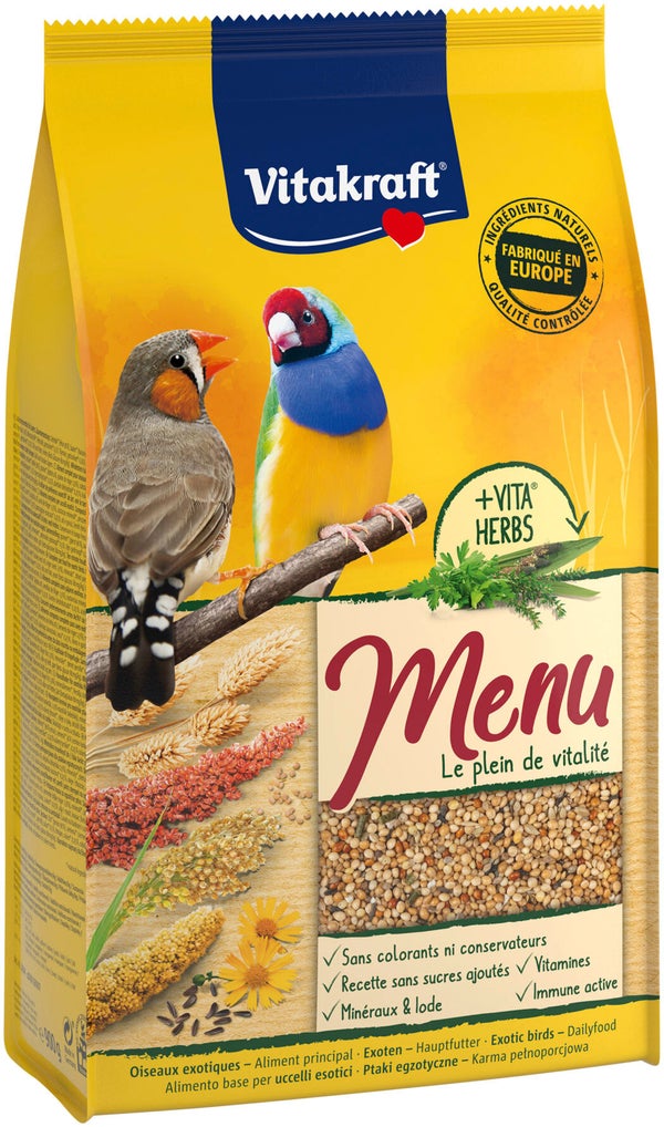 Aliment oiseaux exotiques menu 900g VITAKRAFT