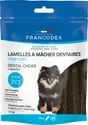 Friandise chiot/chien -5kg lamelles à mâcher dentaires anti plaq/tart x15 pcs FRANCODEX