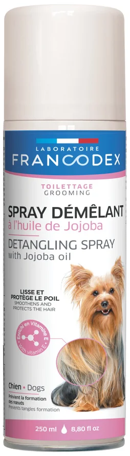 Démélant pour chien à l'huile de jojoba en spray, 250 ml