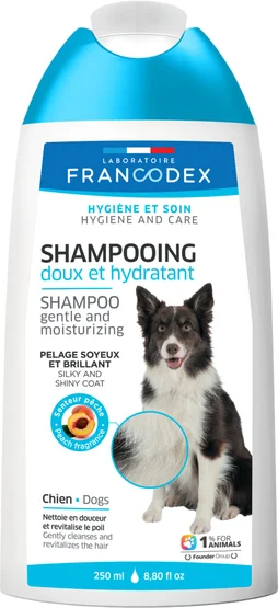 Shampooing pour chien doux et hydratant, 250 ml