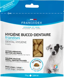 Friandise pour chiot/chien - 10kg, hygiène bucco-dentaire, menthe/persil, 75 g