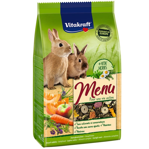 Aliment lapin nain menu 2.5 kg VITAKRAFT