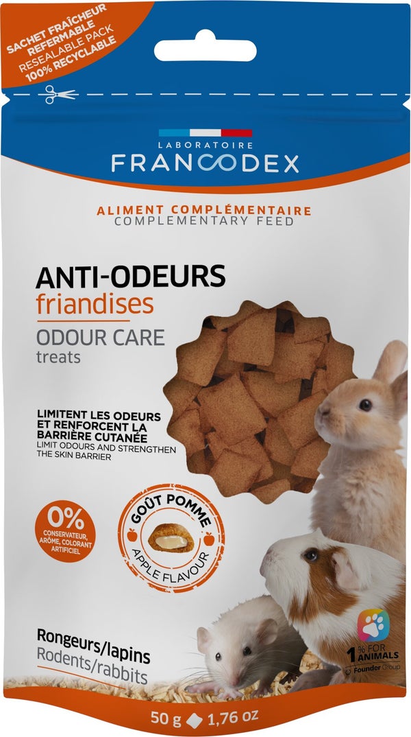 Friandise rongeur/lapin anti-odeur, 50 g