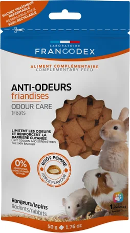 Friandise rongeur/lapin anti-odeur, 50 g