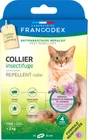 Collier insectifuge chat geraniol/margosa/lavandin blanc 35cm  FRANCODEX