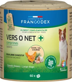 Complement alimentaire chien vers o net+ 60 comprimes