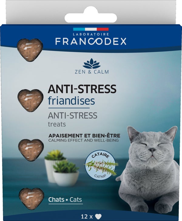Friandise chat anti-stress 12 pièces