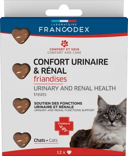 Friandise chat confort urinaire-rénal cranberry 12 pièces