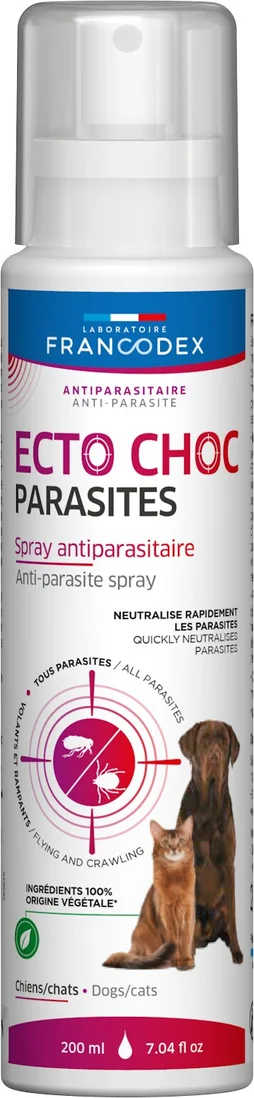 Antiparasitaire chien & chat ectochoc  spray 200ml