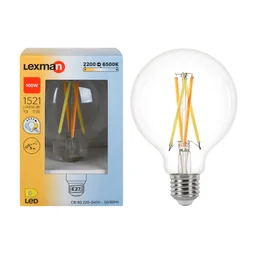 Ampoule led globe 95 mm E27 11w=100W 1521 lm claire 2200 à 6500K cct/dim tout en 1, LEXMAN