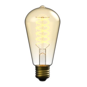 Ampoule led LEXMAN Edison E27 4,8 W=42 W 500 lm 2700k carbon twist ambre