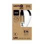 Ampoule led spherique LEXMAN E14 2,2 W=25 W 250 lm 2700 k argent 