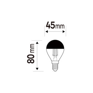 Ampoule led spherique LEXMAN E14 2,2 W=25 W 250 lm 2700 k argent