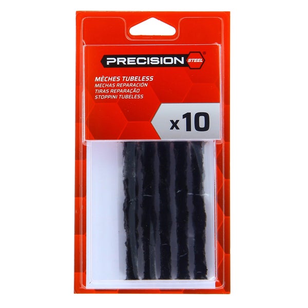 Lot de 10 méches réparation pneus auto-vulcanisante sans démontage pneu