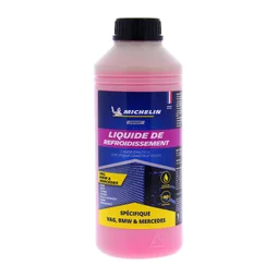 Liquide de refroidissement rose Volkswagen/BMW/Mercedes Michelin 250 000km -30/+121 degres 1L
