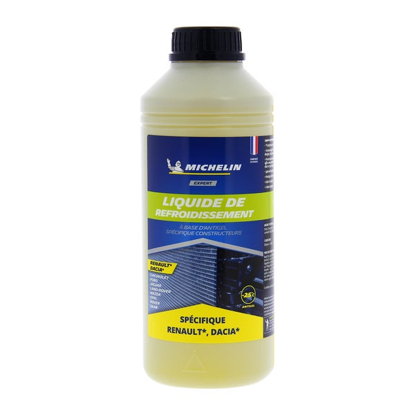 Liquide de refroidissement jaune Renault-Dacia 250 000Km -25/+121D Michelin 1L