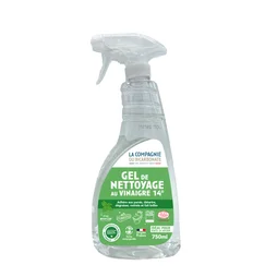 Nettoyant gel vegetal naturel au vinaigre 14° parfumé à la menthe Ecocert CDB spray 750 ml