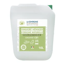 Vinaigre ménager blanc concentré 20° COMPAGNIE DU BICARBONATE 10 l