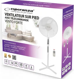 Ventilateur sur pied 40cm avec telecommande modèle ehf007ww