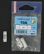 Lot de 3 fusibles céramique 10 A, 8.5 x 23 mm