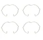 Lot de 4 ressorts anneau fixe INSPIRE acier
