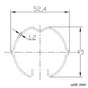 Lot de 4 ressorts anneau fixe INSPIRE acier