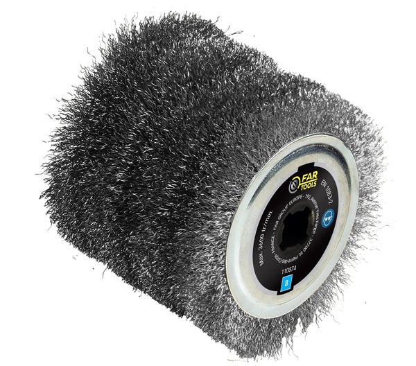 Brosse fil métal de rénovation pour multimatière FARTOOLS, Diam.120 mm