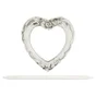 Embrasse broche coeur, blanc