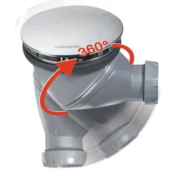 Bonde JAMES pour receveur de douche, diam. 90 mm, WIRQUIN