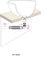 Siphon SENZO souple à membrane,  30718693 WIRQUIN