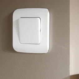 Plaque simple Cosy, LEXMAN, blanc-blanc n°0