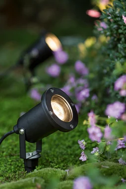 Spot à piquer Gu10 Ada extérieur, INSPIRE, max 28 W noir aluminium