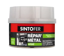 Colle de réparation SINTO Sintofer, répare métal armé, 550 g beige