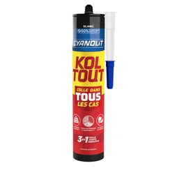Colle blanche, koltout CYANOLIT, cartouche 290 ml