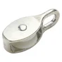 Poulie À Oeil Fixe Zamak Nickelé, Standers, Diam.30 X L.75 X L.30 Mm