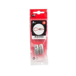 Lot De 2 Serre-Cordes Zamak, Standers, Diam.2 X L.22 X L.15 Mm