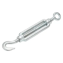 Tendeur Crochet / Oeil Acier Zingué, Standers, Diam.10 X L.12 X L.5 Mm